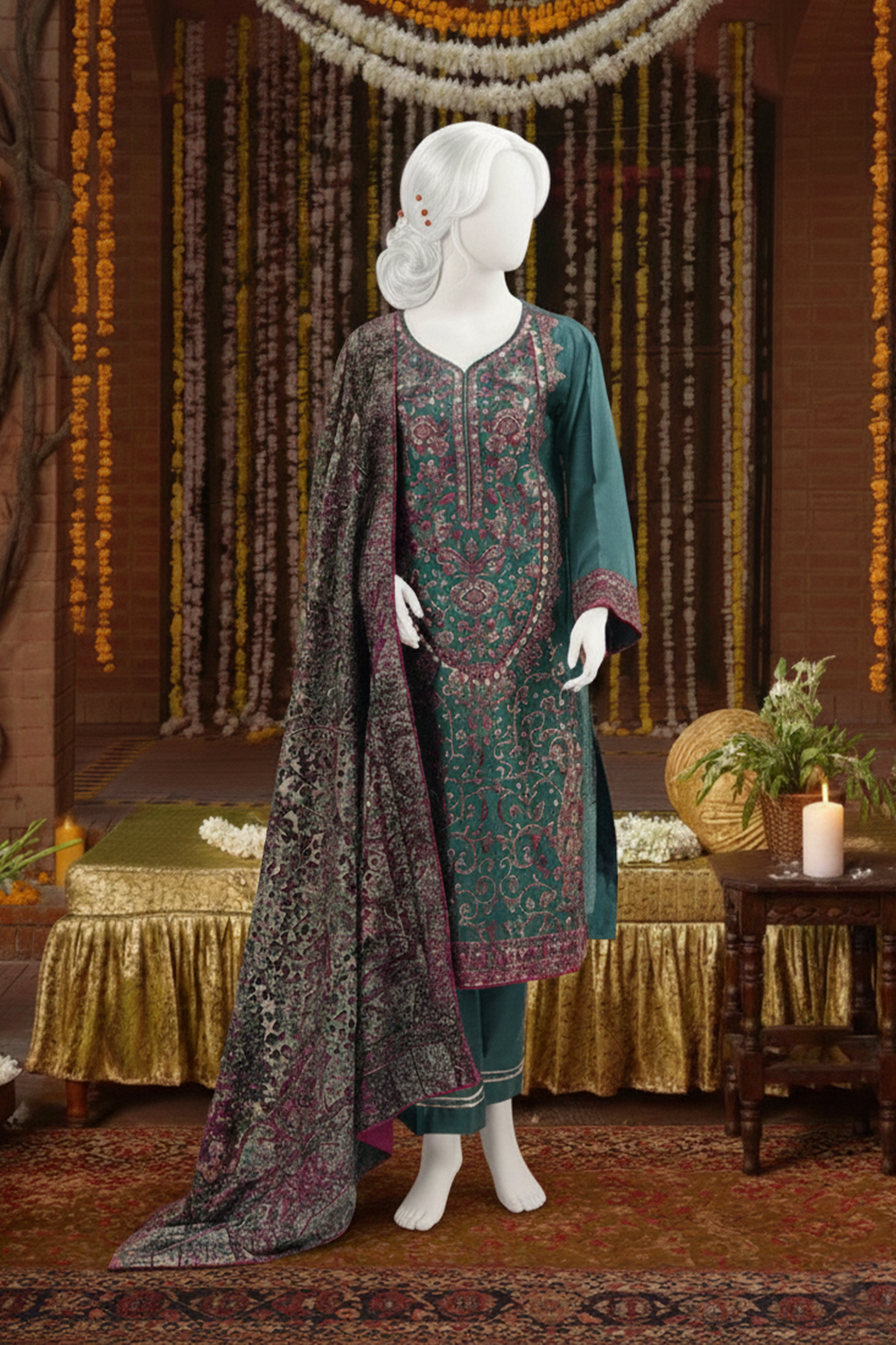 3 piece - Marquise Viscose Silk.