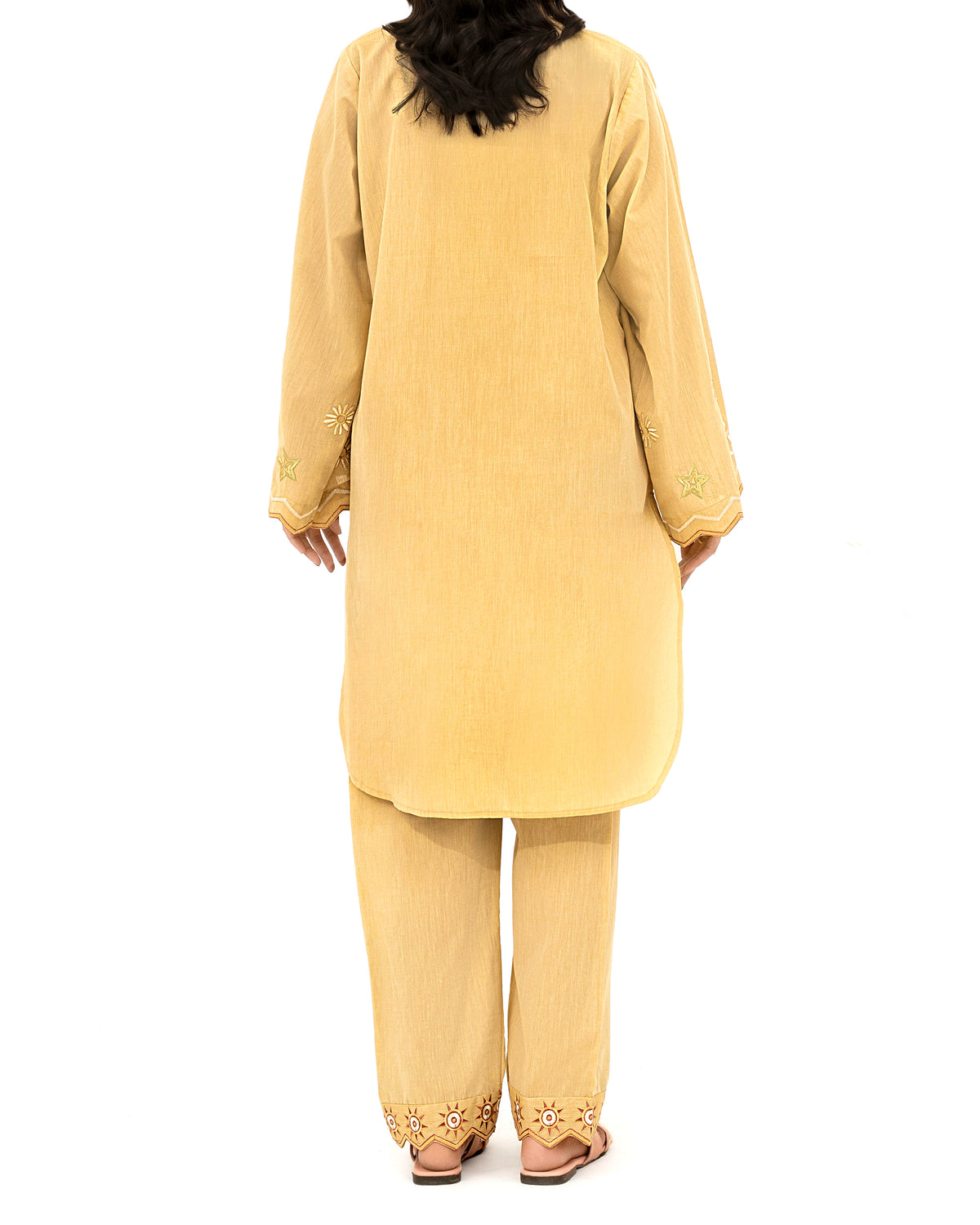 Sunlit Breeze - Embroidered Pure Cotton Co-ord 2Pc ( FBE2P-05 )