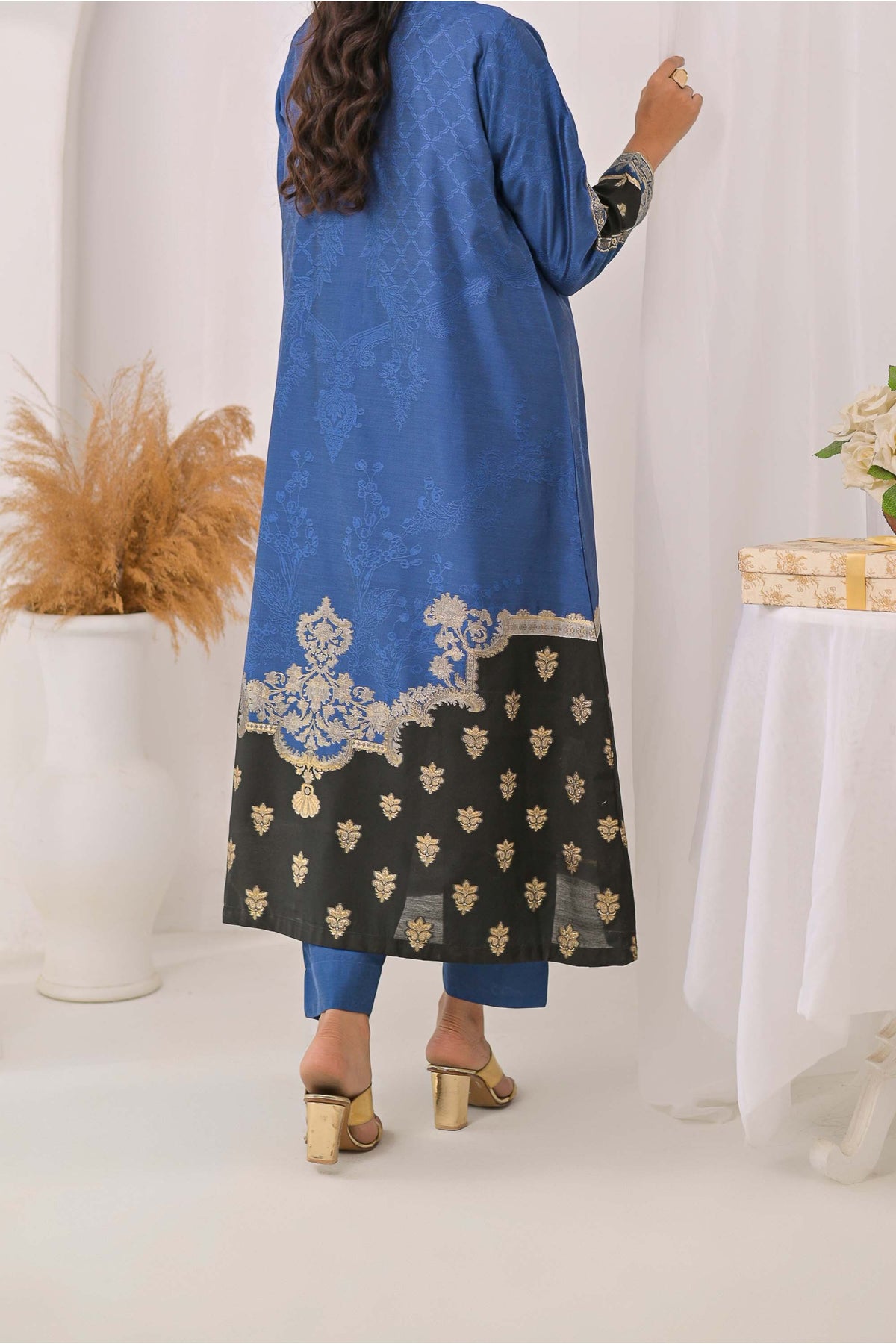 2 piece - Mughal Mist  jacquard  JSD2P-6