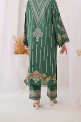2 piece - Emerald Festive Jacquard. JRS2P-2