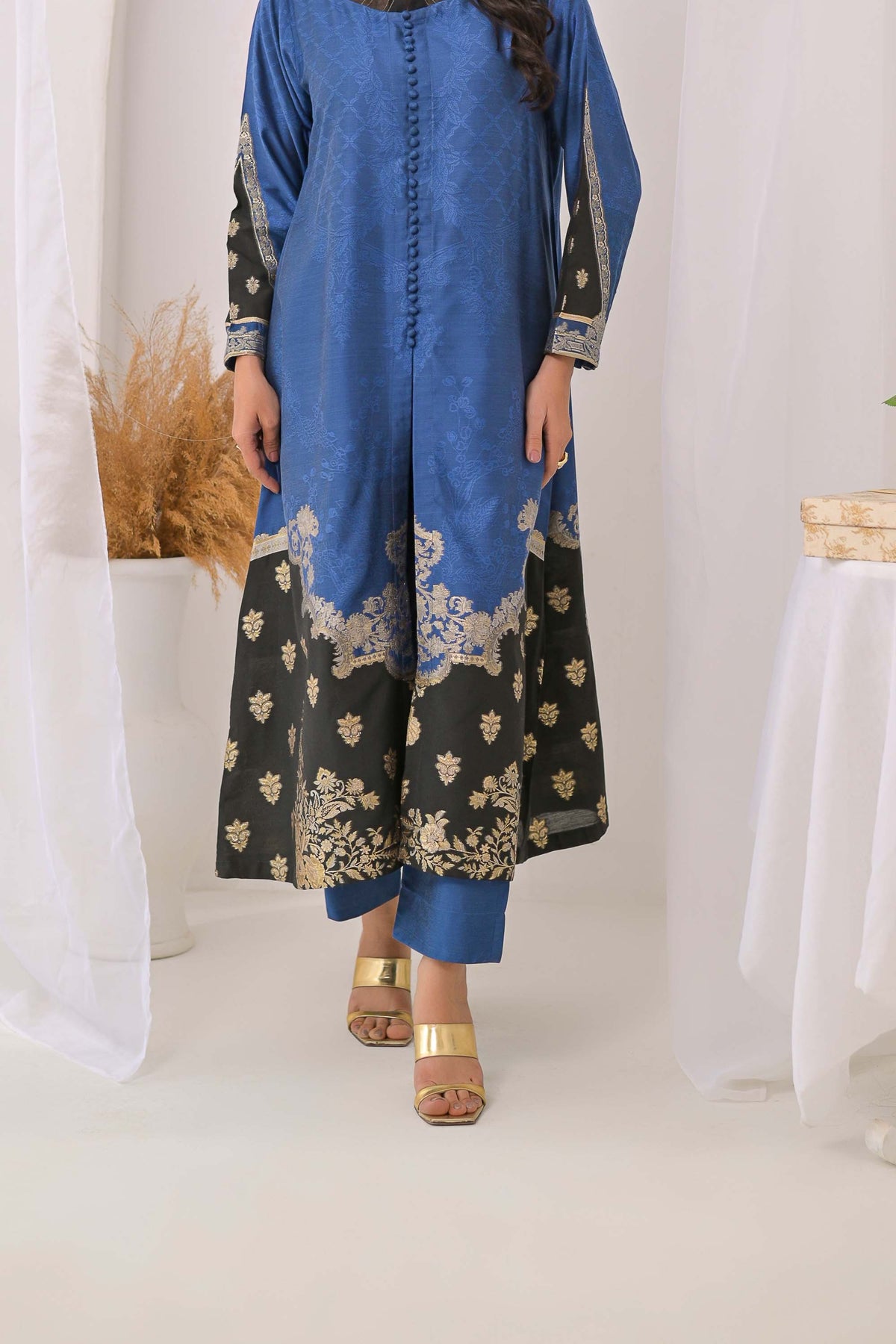 2 piece - Mughal Mist  jacquard  JSD2P-6