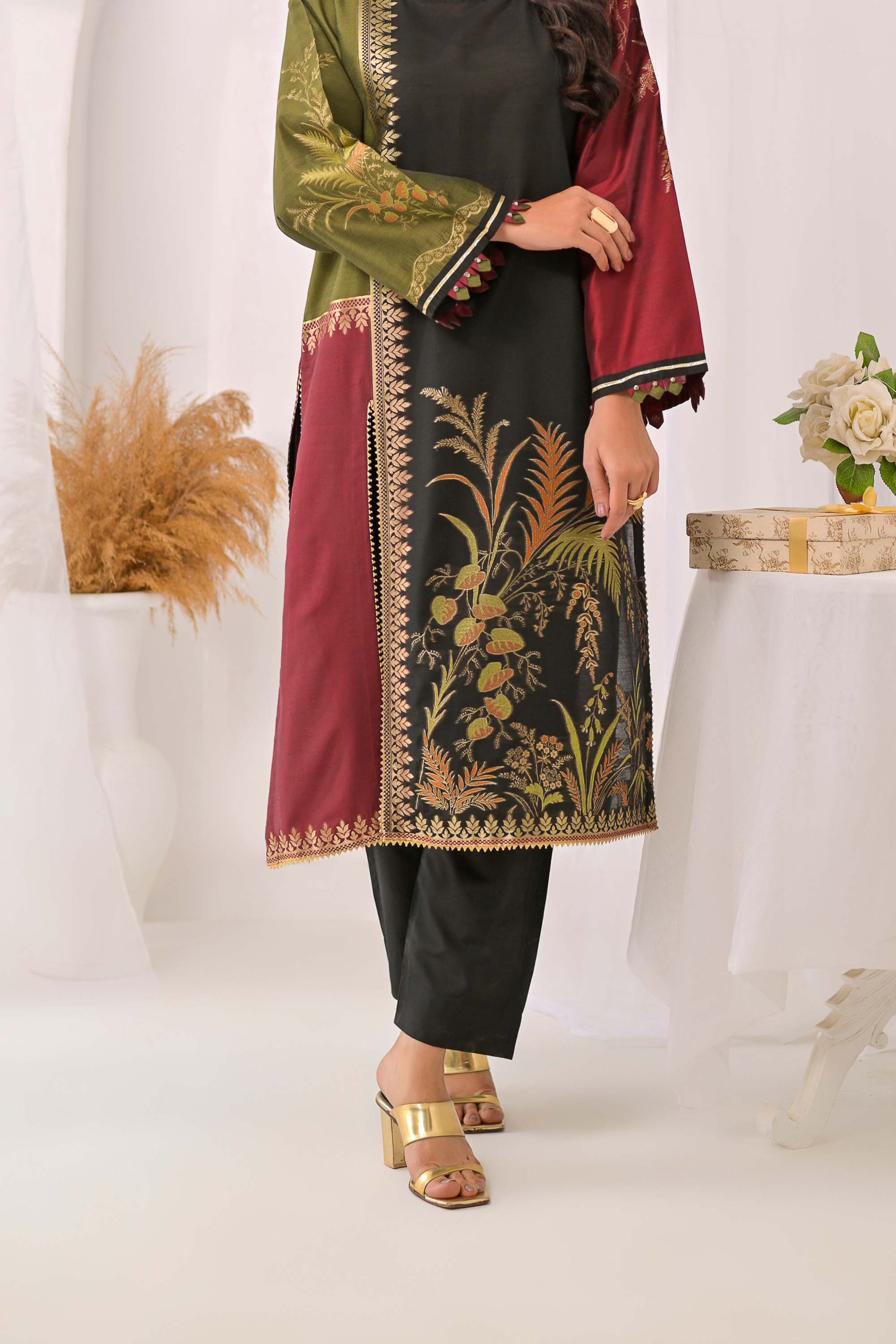 2 piece - Zar e Gul Jacquard  JSD2P-7