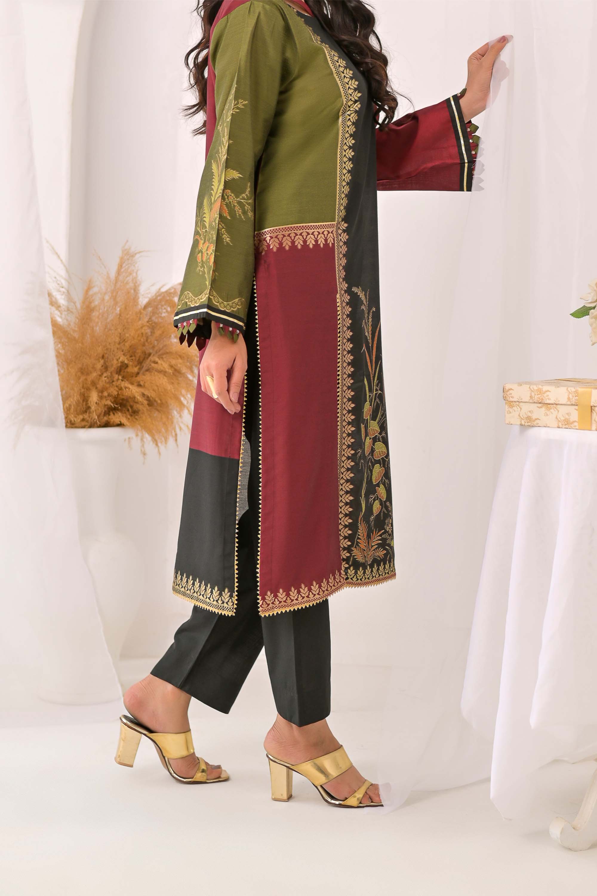 2 piece - Zar e Gul Jacquard  JSD2P-7