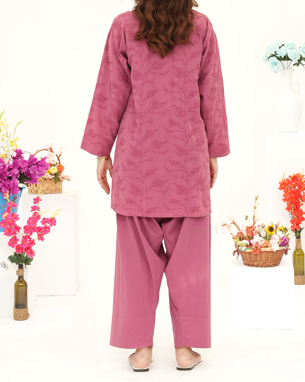 Super Nova - Embroidered Soft Cotton Stitched 2 Piece Co-Ord Set