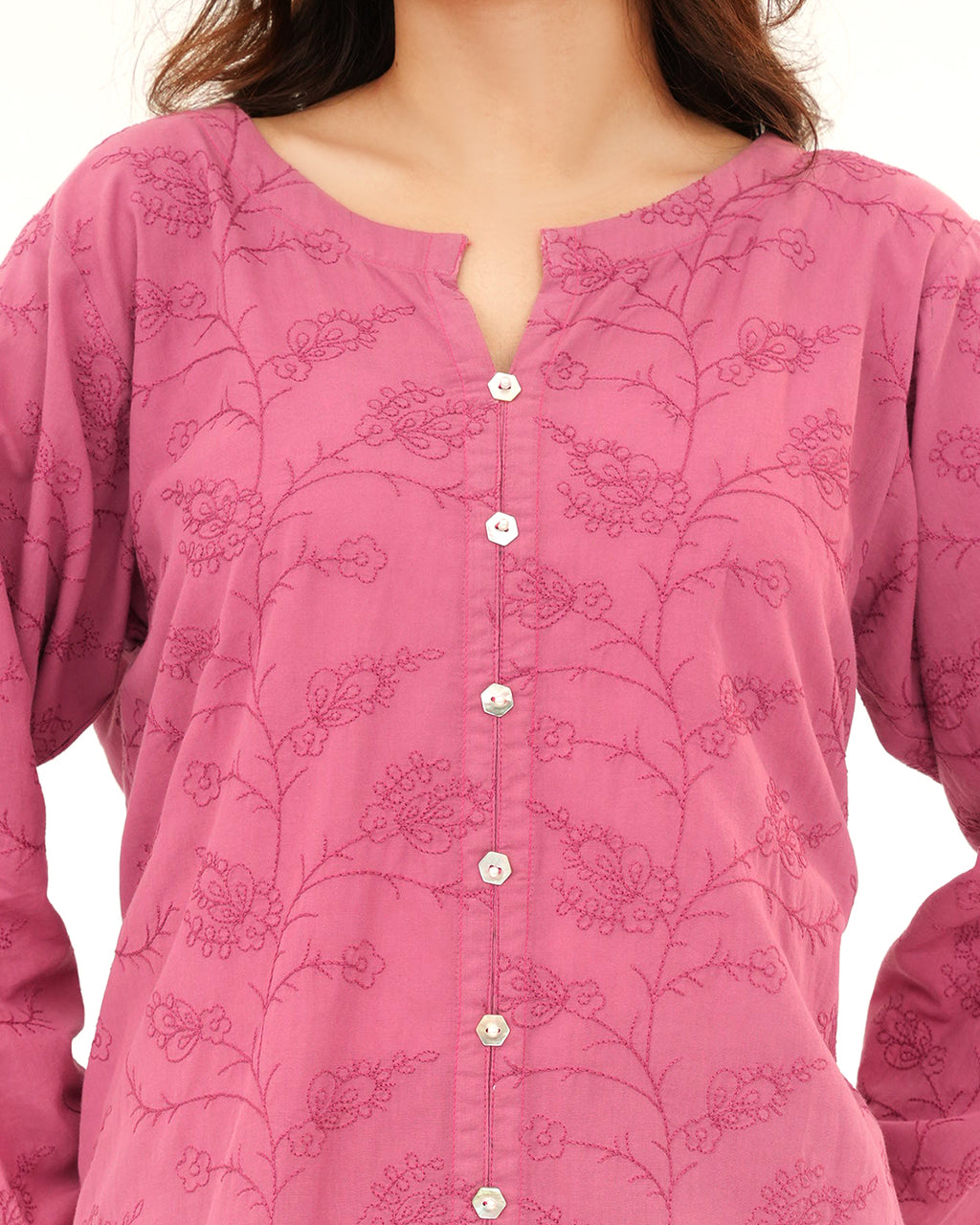 Super Nova - Embroidered Soft Cotton Stitched 2 Piece Co-Ord Set