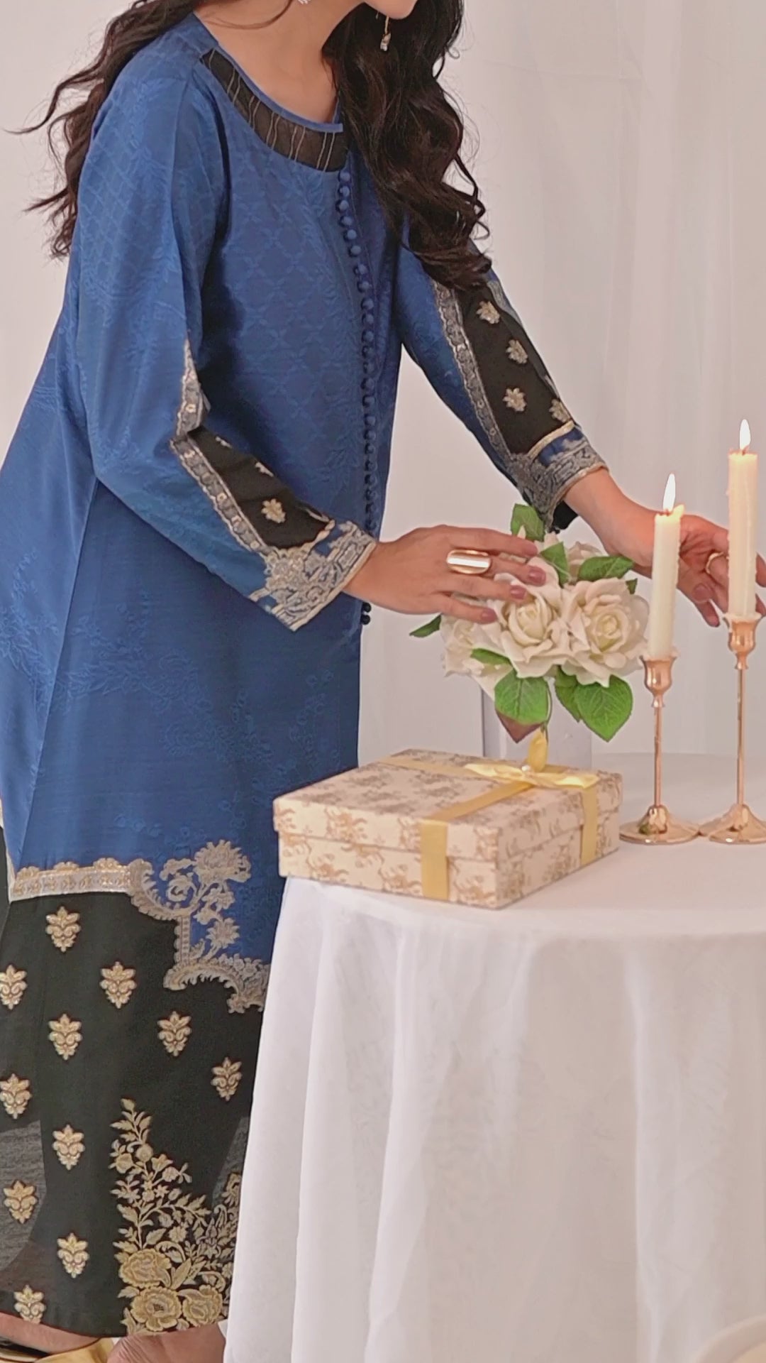 2 piece - Mughal Mist  jacquard  JSD2P-6